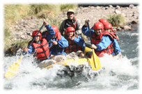 Rafting en el Rio Malarge (Malargue) - Mendoza - Argentina
