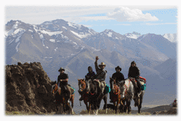 Cabalgata en Los Molles - Malarge (Malargue) - Mendoza - Argentina